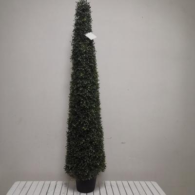 China UV Resistant PE Faux Fake Green Trees For Vertical Wall for sale