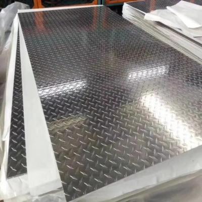 Cina Tre o cinque barre/piatto del passo/alluminio di alluminio Diamond Plate 5052 un rivestimento di 3003 mulini in vendita