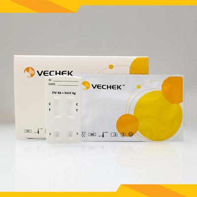 China Snelle Veterinaire Cat Test Kits, van het Antigeencombo van FIV Ab FeLV de Snelle Test Te koop