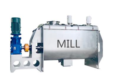 China 100-1000 kg/h mixing machine powder paddle ribbon horizontal blender mixer for sale