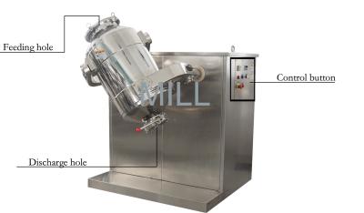 China Máquina de mistura seca industrial química farmacêutica do pó do misturador do pó do laboratório 3d à venda