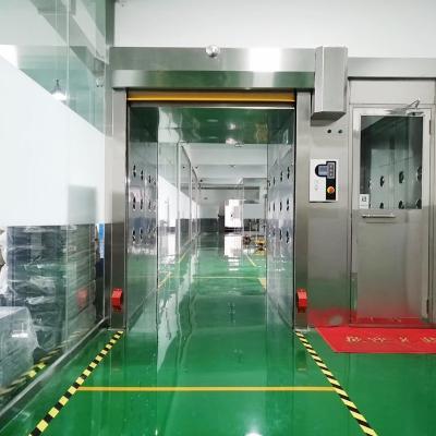 China Full Automatic Cleanroom Cargo Air Shower Tunnel Rolling Shutter Door for sale