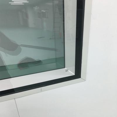 China vidrio de aluminio del hueco de la capa doble de la ventana del recinto limpio del marco de 1.0m m en venta