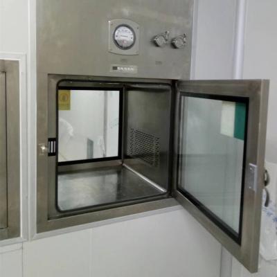 China Lab Low Vibration Sterile VHP Cleanroom Pass Boxes With Testing Port for sale