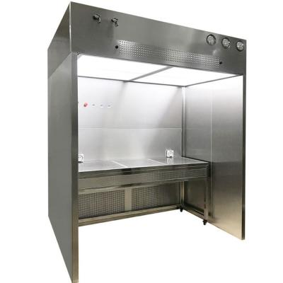 China Laminar Air Flow HEPA Cleanroom Booth With Differential Pressure Gauge for sale