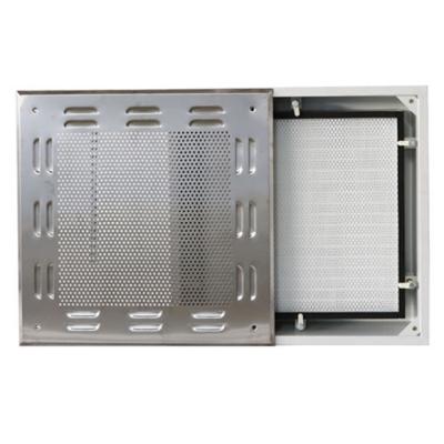 China Stainless Steel Diffusing Plate Ceiling HEPA Housing Air Flow Supply for sale