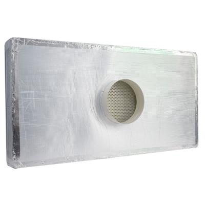 China extruded aluminum PU Insulation HEPA Filter Boxes 250mm inlet duct for sale