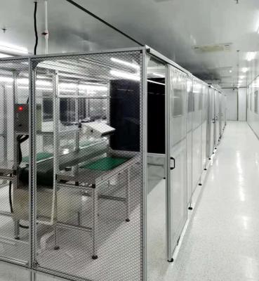 China Assembly Line Vertical Flow Class100 Cleanroom Booth With Operation Table for sale