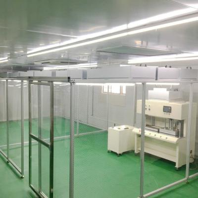 China Cortina estática anti del PVC del recinto limpio móvil de aluminio de FFU Softwall en venta