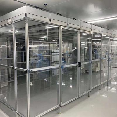 China Assembly Line Class 100 Laminar Air Flow Cabinet With Opertaion Table for sale