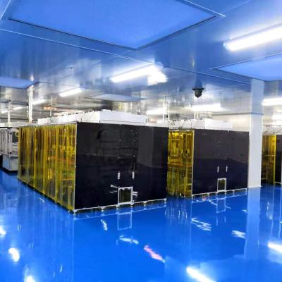 China Hepa Filter Plexiglass Industrial Clean Room For Yellow Backlight Workshop for sale