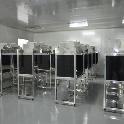 China Class 100 Cleanroom OCA OGS Laminar Flow Clean Bench Hood Stainless Steel for sale