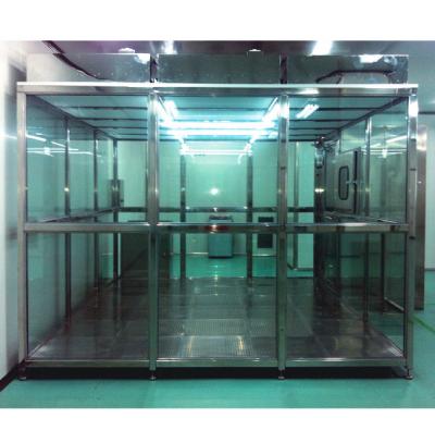 China Cuartos limpios del laboratorio modular del acrílico 5m m del recinto limpio de FFU Hardwall en venta