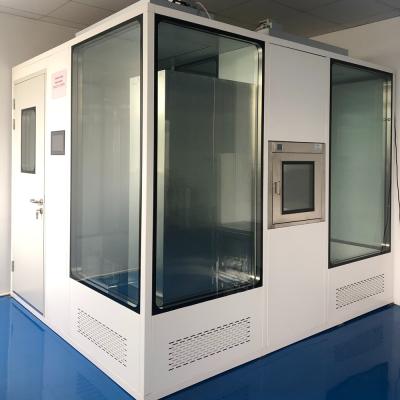 China HVAC HEPA Filter Downflow Laminar Flow ISO 8 Prefab Cleanroom for sale