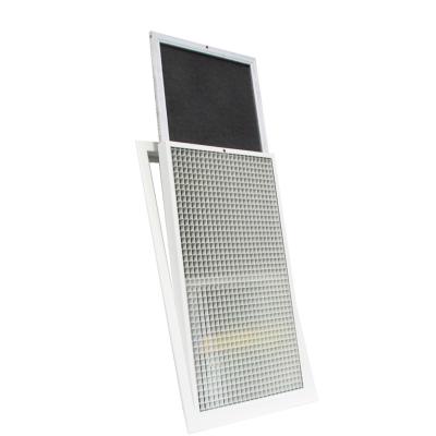China 150x150 - 450x450mm Egg Crate Return Air Grilles With Filters for sale