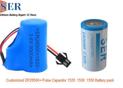 China 3.6v Lithium Battery Pack ER26500 With 1550 Pulse Capacitor ER26500+HPC1550 For Internet Thing for sale