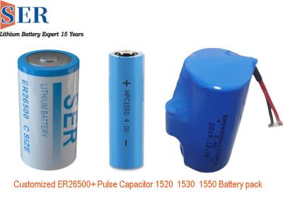 Cina Condensatore di impulso ibrido del pacchetto della batteria di ER26500 SPC1530 HLC1550A HPC1550 Li SOCL2 per il prodotto di IOT in vendita