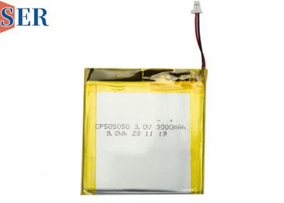 China CP505050 Ultra Thin Battery 3.0V Flexible LiMNO2 Soft Package Battery For IoT for sale
