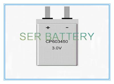 China Tipo fino delgado batería 3V CP603450 del manganeso del litio para la etiqueta electrónica activa en venta
