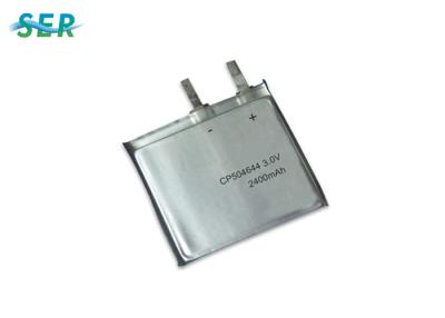 China Uso ultra fino primario del voltaje 2400mAh RFID de la batería CP504644 3,0 del litio en venta