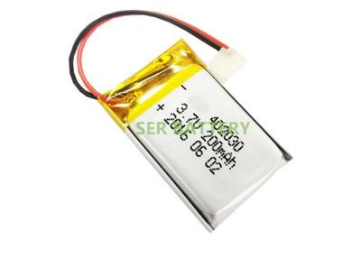 China Lipolithium Ion Polymer Rechargeable Battery 402030 Mobiel de Elektronikaapparaat van Mp3 GPS PSP Te koop