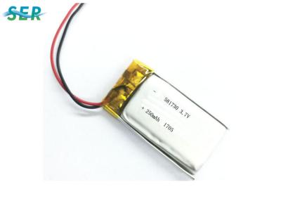 Chine Banque sans fil les plus petits 581730 3.7V 250mah de puissance de batterie de polymère de lithium de clavier à vendre