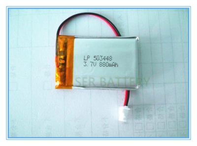 중국 주문 제작된 재충전 가능 폴리머 배터리 전지 GPS 053448 3.7V Li - Po 503448 판매용