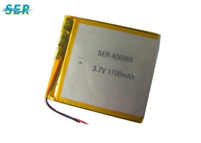 Chine Lithium prismatique Ion Polymer Rechargeable Battery 3.7V 406066 de poche pour la lumière solaire à vendre
