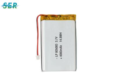 China Flat Rechargeable Lithium Ion Polymer Battery Pack 3.7 V 4000mAh For Medical Equipmen for sale