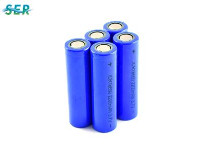 China Long Cycle Life Lithium Ion Battery 18650 3.7V 2200mah Rechargeable ICR18650 Cell for sale