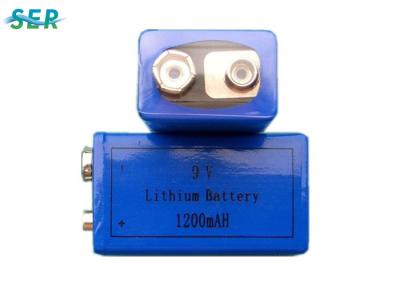 China Poder superior sem fio da bateria de lítio CR9V do microfone 9V 800mAh nenhuma pilha do Passivation à venda