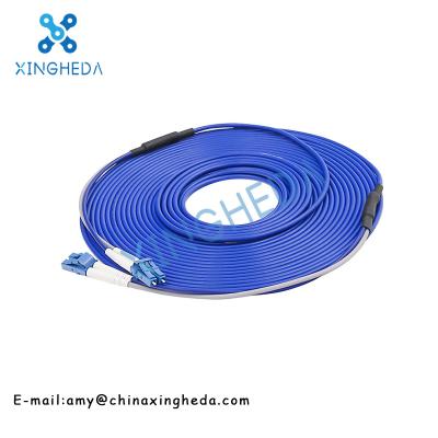 China LC-LC Anti-rat armored tail fiber 3m 5m 10m 20m 50m double-core single-mode for sale