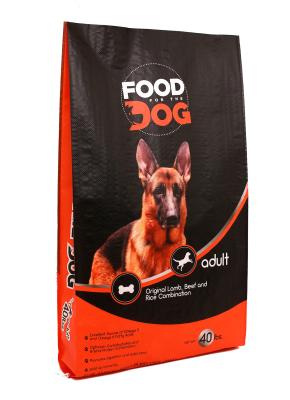 China Recycle PP Woven Bag Matte Bopp Laminated For Pet Food 40lbs 20kg for sale