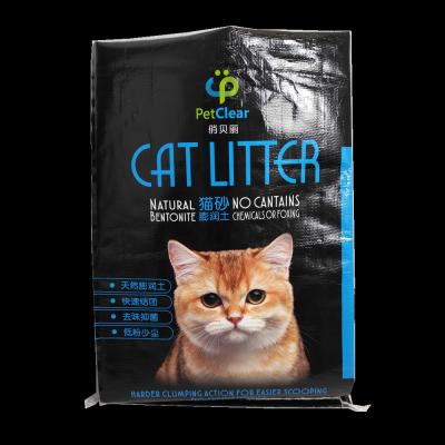 China BRC Certificate Cat Litter Package Bentonite Cat Litter Laminated PP Woven Bag for sale