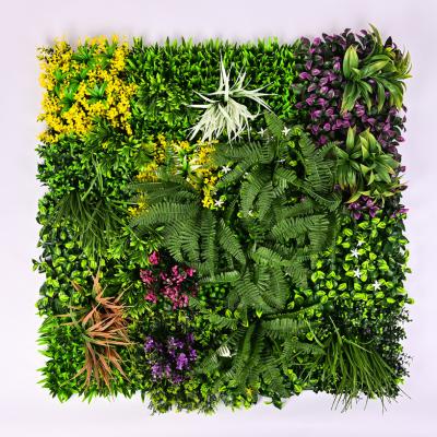 China Factory Wholesale Colorful Fashion Artificial Succulent Plants Wall Art 400 Artificial Plant Wall for sale
