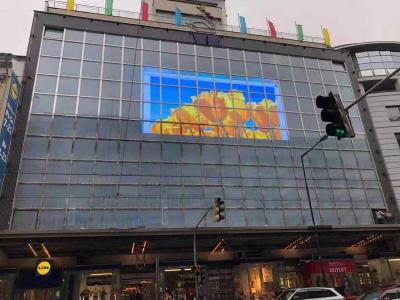 China P10.4 Aluminum Cabinet Transparent LED Video Screen Glass Advertising LED Display Screen Shenzhen Factory for sale