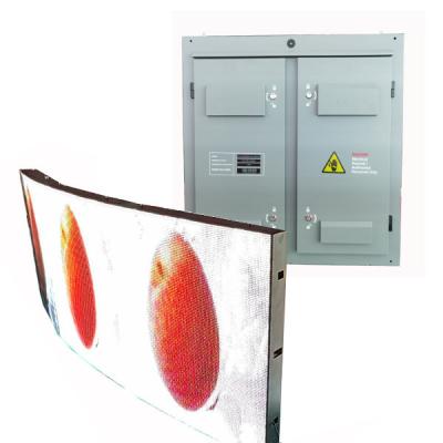 China Outdoor Curve Iron Cabinet Sport Advertising LED Display High Brightness P10 960mm*960mm Shenzhen Factory for sale