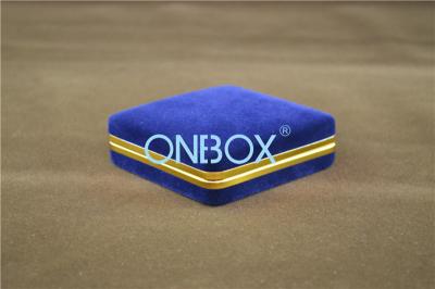 China Flocking Velvet Coin Storage Boxes With Gold Borders and Custom EVA Insert Slot for sale