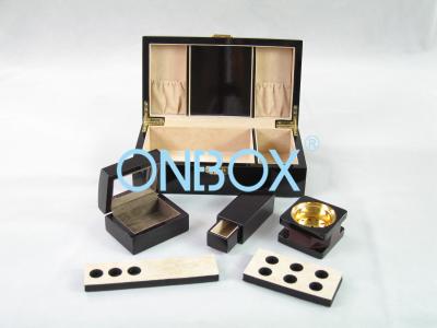 China Painted Wooden Boxes Packaging For Aromer Burner Set , Women Perfume Gift Sets for sale