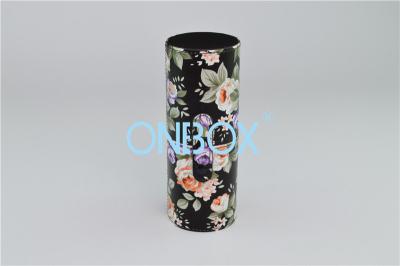 China Makeup Brush Cylinder Tube Case / Leather Cosmetic Packaging Boxes For Lady Make Up for sale