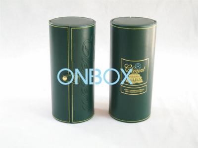 China Cartulina y cajas de empaquetado del lujo de cuero de la PU con el sellado caliente elegante en venta