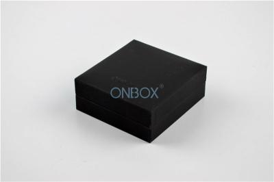 China Handmade Black Paper Jewelry Box For Necklace Or Pandent Custom Logo for sale