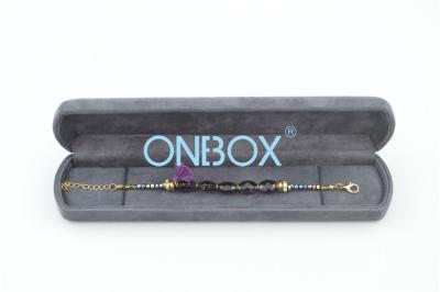 China Caixas de empacotamento da joia luxuosa elegante na forma oblonga para o bracelete da menina à venda