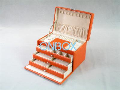 China Handmade Luxury Jewelry Packaging Boxes With Collection Trays for sale