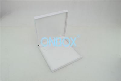 China Women Necklace Elegant Jewelry Packaging Boxes Leatherette On Top for sale