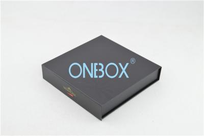 China Black Printed Gift Boxes / Gift Packaging Boxes Foodstuff Packing for sale