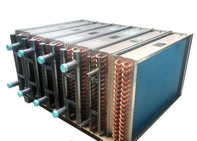 China High Durability Copper Tube Fin Heat Exchanger For Chiller Water Cooling Area for sale