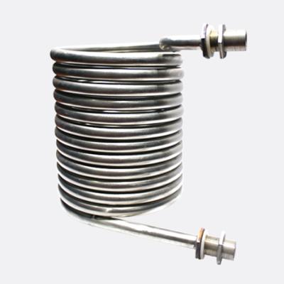 China Tipo de bobina Titanium de evaporador del acuario del tubo cambiador de calor en venta