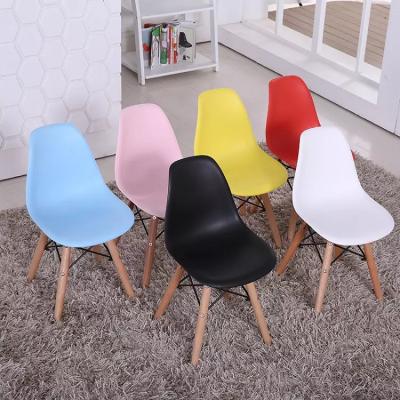 China Cadeira Eames Dining Chair 48*42*82cm Contemporary with Wooden Legs for sale
