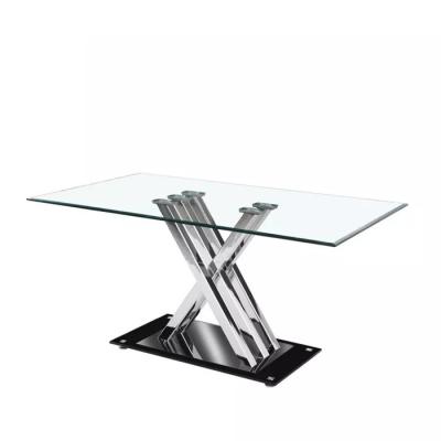 China Stylish 8mm Clear Tempered Glass Table For Home Furnishing for sale